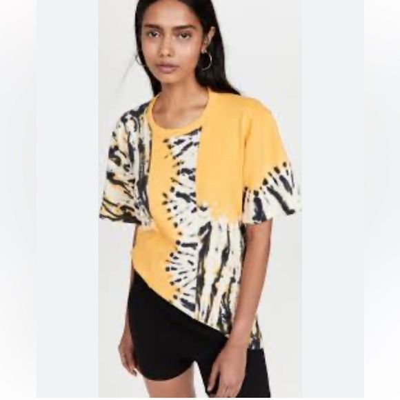 PROENZA SCHOULER Cutout Tie Dye Panel T Shirt - Picture 12 of 13